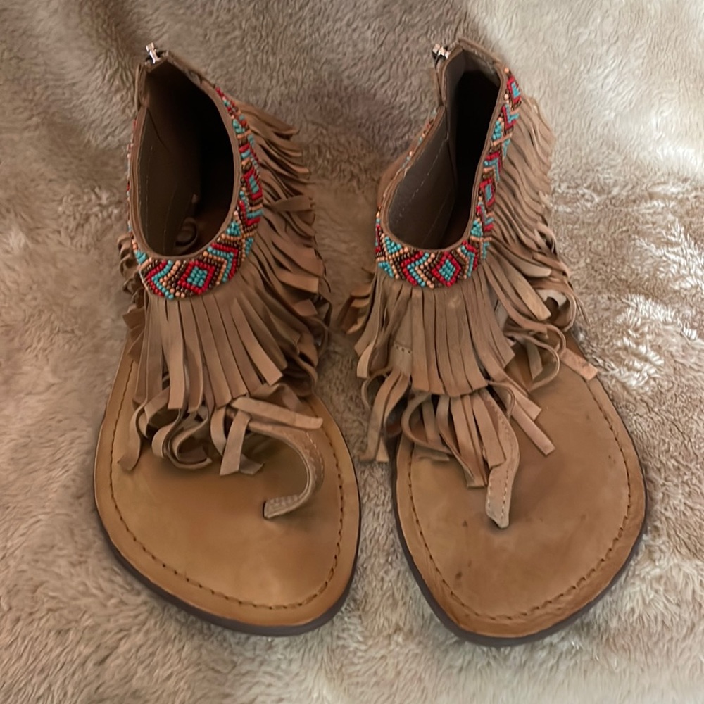 Moccasin style sandals